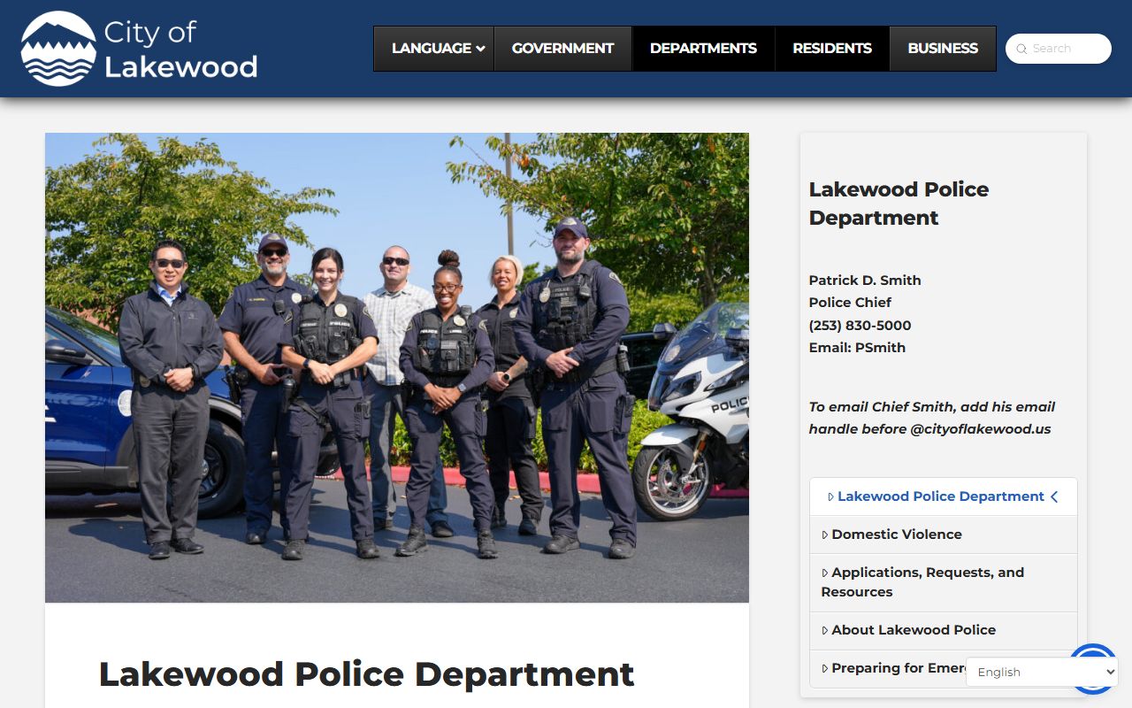 Lakewood jail roster police department website