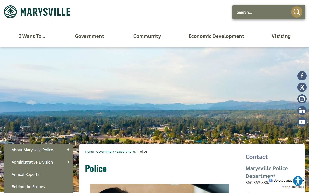Marysville jail roster police and jail page